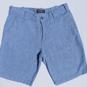 Classic Fit Size 30 Blue Denim Express Shorts